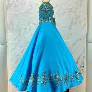 Rachel Allan Perfect Angels Ocean Blue Girls 6 NWT
